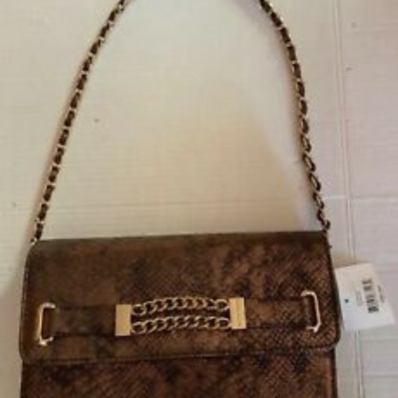 Anne Klein Handbags - HP💝Anne Klein Brown Metallic small shoulder bag